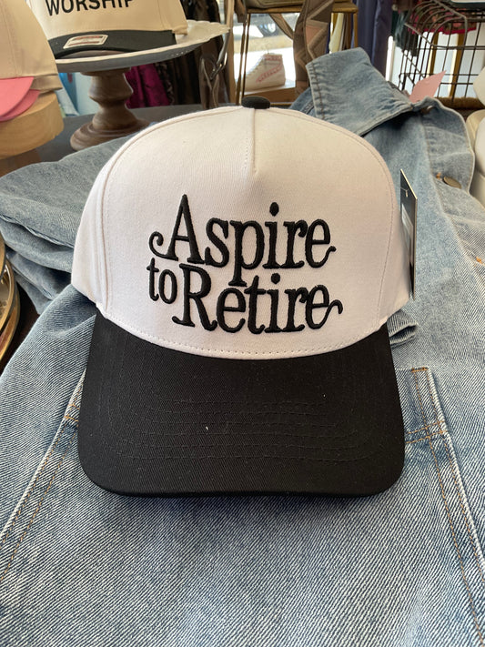Aspire To Retire Trucker Hat