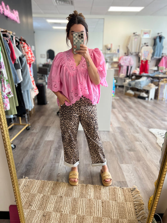 Leopard Cargo Pant